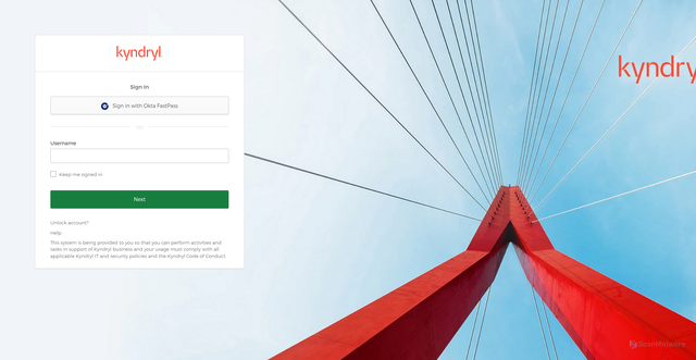 Security scan screenshot of https://connect.kyndryl.net