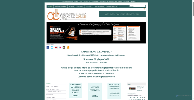 Security scan screenshot of https://www.consme.it