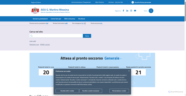 Security scan screenshot of https://www.polime.it/