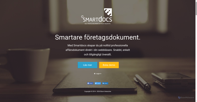Security scan screenshot of https://smartdocs.se