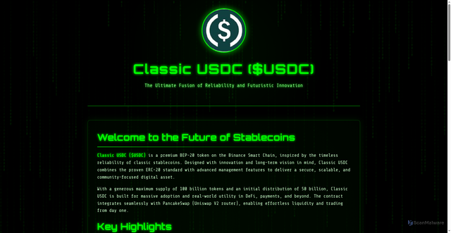 Security scan screenshot of https://classicusdc-xxy67ajt6a.edgeone.dev/