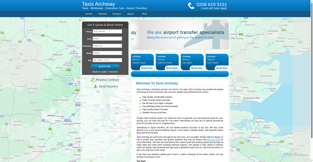 Security scan screenshot of https://taxisarchway.online/index.html