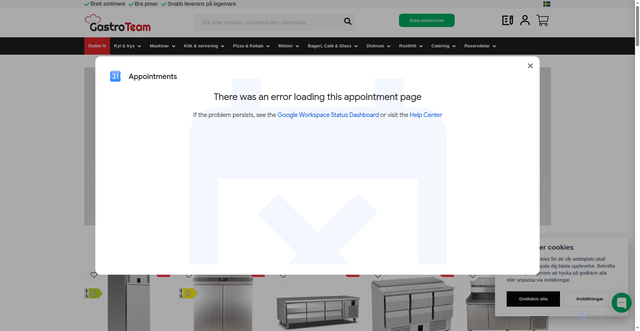 Security scan screenshot of https://gastroteam.se
