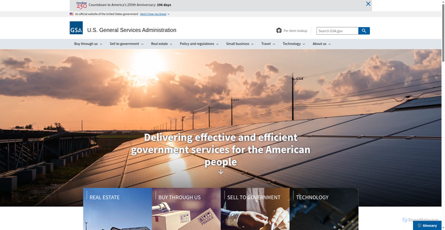Security scan screenshot of https://www.gsa.gov/