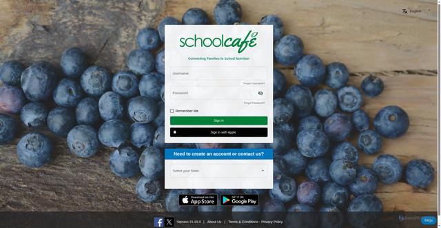 Security scan screenshot of https://schoolcafe.com