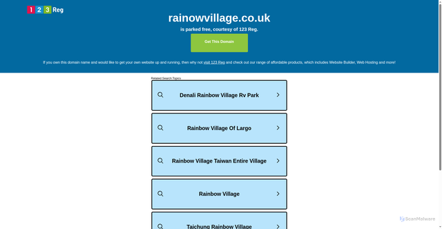 Security scan screenshot of http://www.rainowvillage.co.uk