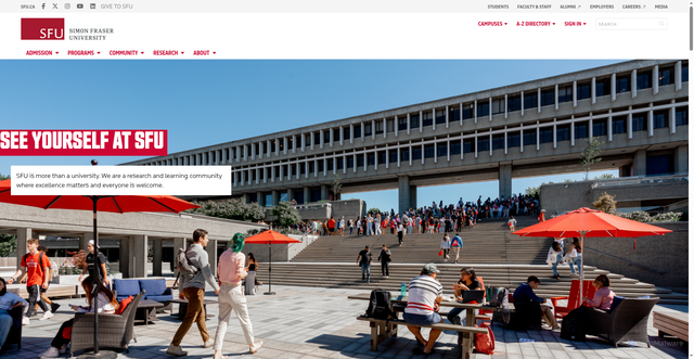 Security scan screenshot of https://www.sfu.ca