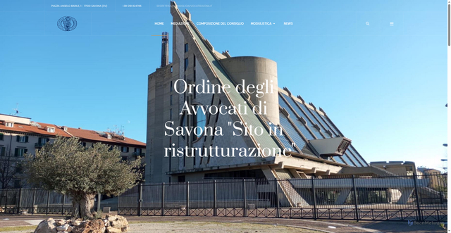 Security scan screenshot of https://www.ordineavvocatisavona.it