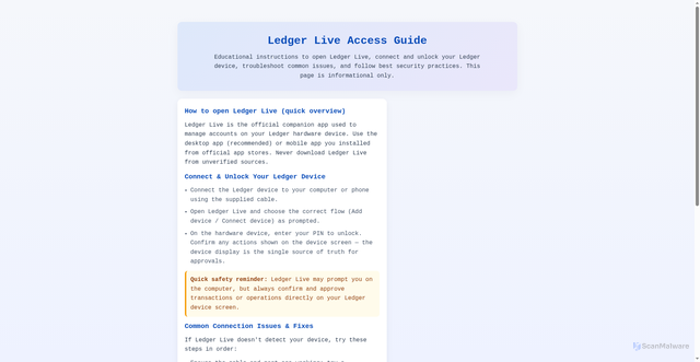 Security scan screenshot of https://access-ledgrlive-io.pages.dev/