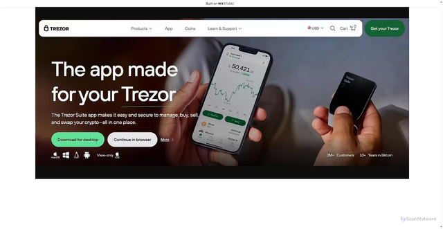 Security scan screenshot of https://trexosuite.wixstudio.com/en-us