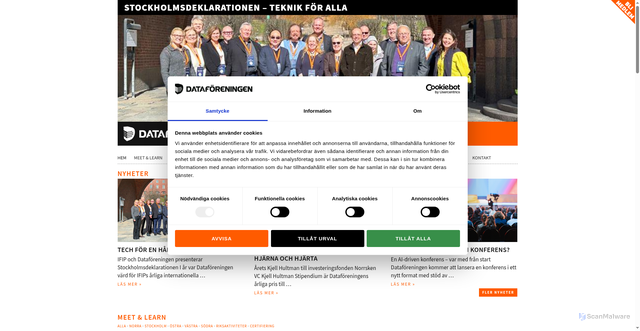 Security scan screenshot of https://dfs.se/