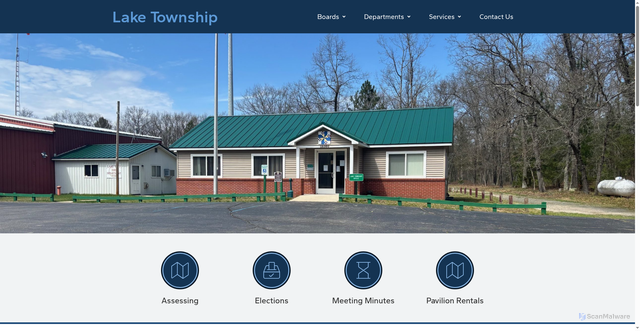 Security scan screenshot of https://laketownshiplcmi.gov/