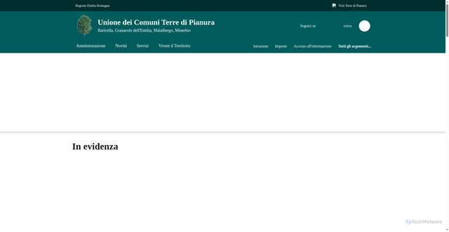 Security scan screenshot of https://www.terredipianura.it/it-it/home