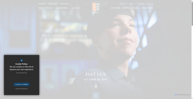 Security scan screenshot of https://www.dgsb.co.uk/
