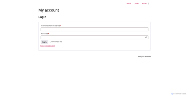 Security scan screenshot of https://ianburford.com/my-account/