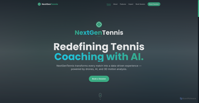 Security scan screenshot of http://nextgentennis.space/