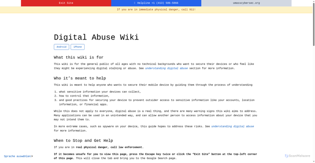 Security scan screenshot of http://safepassage-wiki.pages.dev/