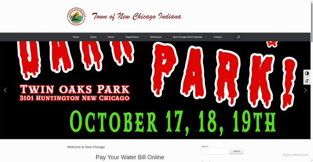 Security scan screenshot of https://newchicagoin.gov/
