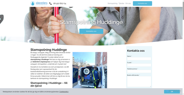 Security scan screenshot of https://stamspolninghuddinge.se
