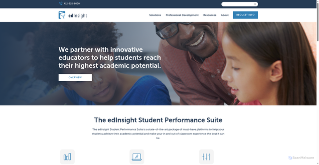 Security scan screenshot of https://myedinsight.com