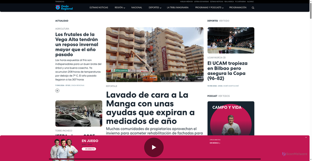 Security scan screenshot of https://orm.es