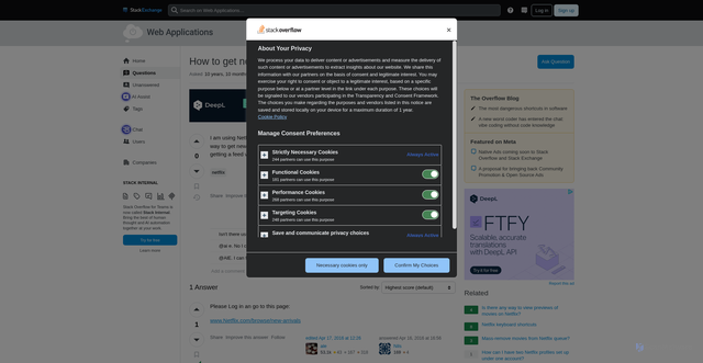 Security scan screenshot of https://webapps.stackexchange.com/questions/74609/how-to-get-newest-movies-on-netflix