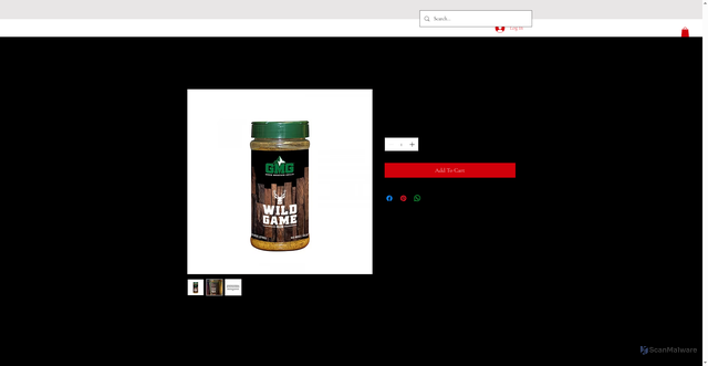 Security scan screenshot of https://www.njpelletgrills.com/product-page/wild-game-rub