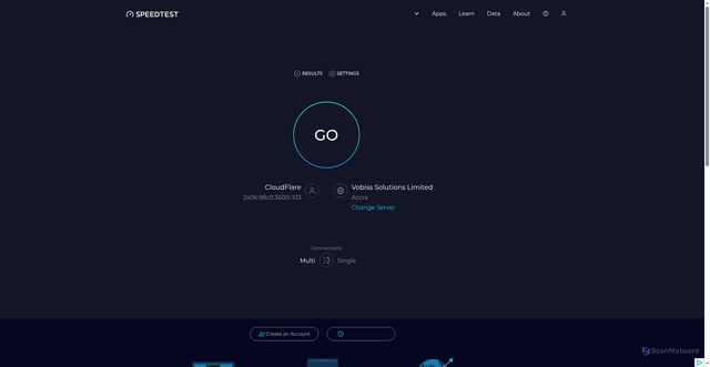 Security scan screenshot of https://ceshi001-9rl.pages.dev/th