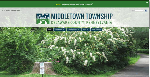 Security scan screenshot of https://middletowndelcopa.gov/