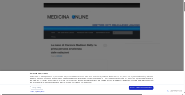 Security scan screenshot of https://medicinaonline.co