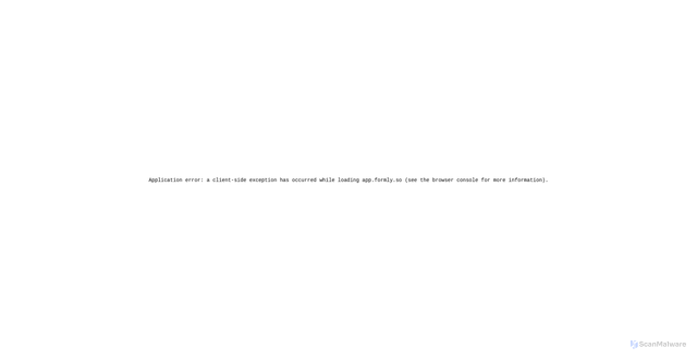 Security scan screenshot of https://app.formly.so/f/JZDiyT
