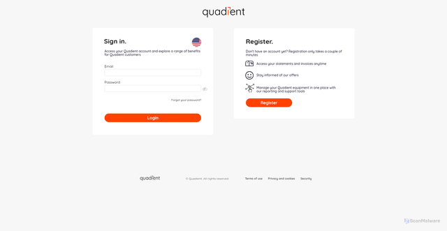 Security scan screenshot of https://postage.neopostinc.com