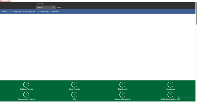 Security scan screenshot of https://www.corcoranmn.gov/