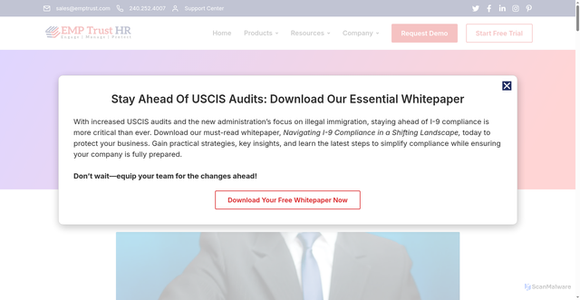 Security scan screenshot of https://www.emptrust.com/nepotism-in-the-workplace-signs-how-to-avoid-it/