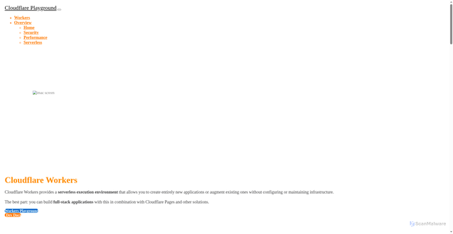 Security scan screenshot of https://serverless-cf-testing-com.pages.dev/workers.html