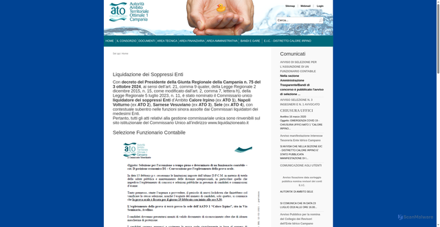 Security scan screenshot of https://www.atocaloreirpino.it/