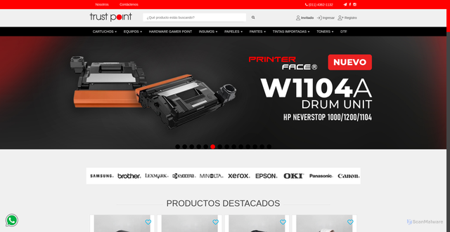 Security scan screenshot of https://www.trustpoint.com.ar