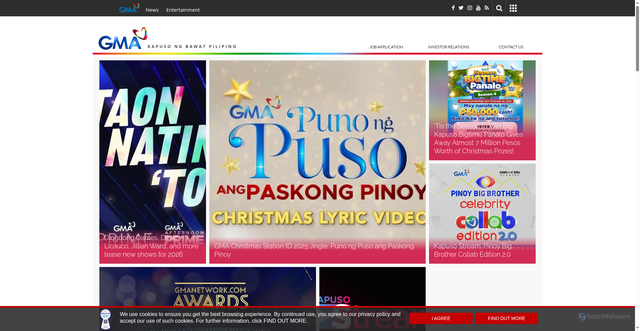 Security scan screenshot of https://www.gmanetwork.com