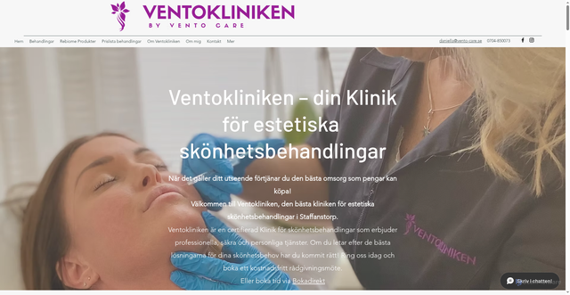 Security scan screenshot of https://ventokliniken.se