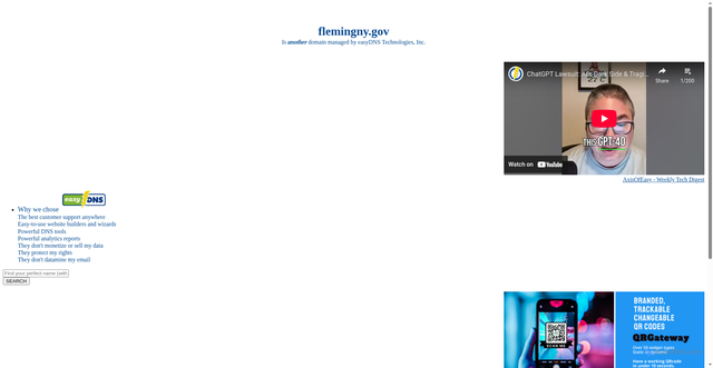 Security scan screenshot of http://flemingny.gov/