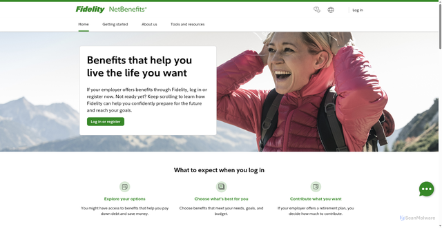 Security scan screenshot of https://401k.com