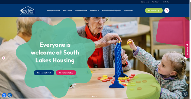 Security scan screenshot of https://www.southlakeshousing.co.uk/