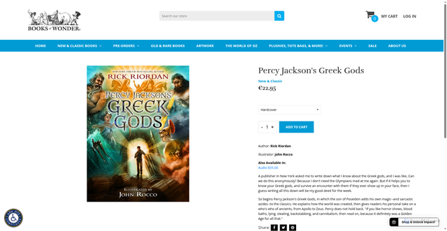 Security scan screenshot of https://booksofwonder.com/products/9781423183648