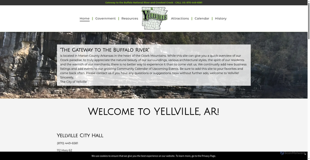 Security scan screenshot of https://www.yellvillear.gov/