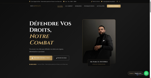 Security scan screenshot of https://nabil-elouchikli.fr/
