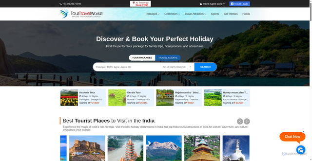 Security scan screenshot of https://tourtravelworld.com
