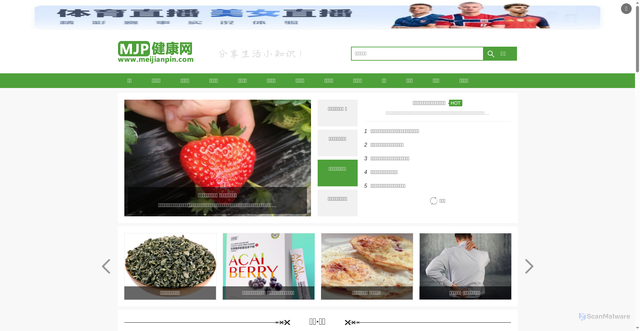 Security scan screenshot of https://meijianpin.com