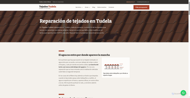 Security scan screenshot of tejadostudela.com