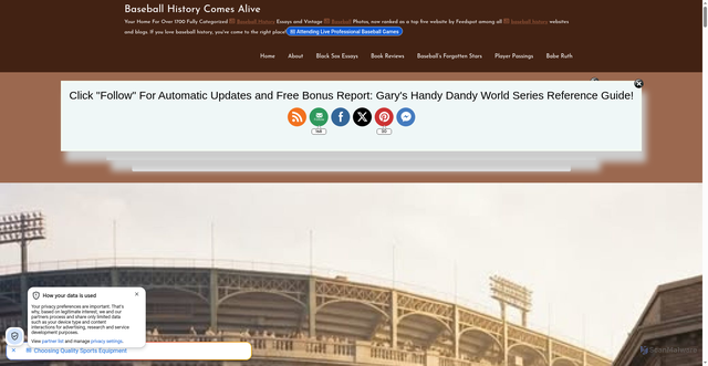 Security scan screenshot of https://www.baseballhistorycomesalive.com/how-many-of-you-know-what-an-immaculate-inning-is/
