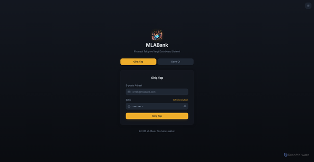 Security scan screenshot of http://mlabank.com/